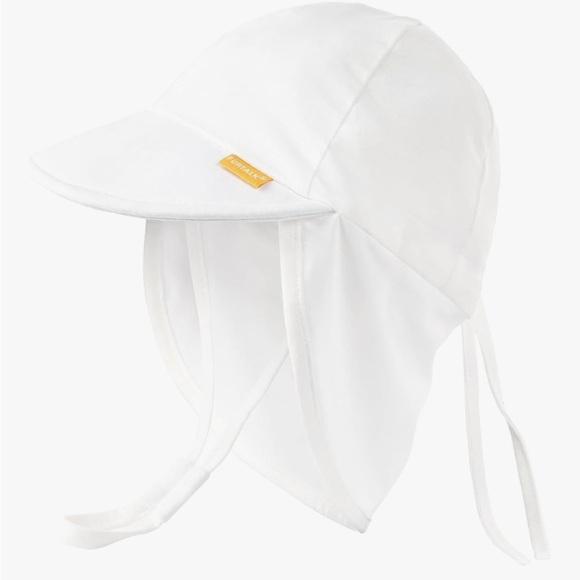 Furtalk White Baby Sun Hat UV protection  0-6 months - Picture 1 of 6